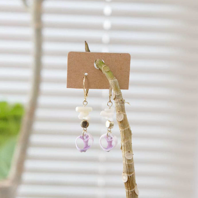 【一点物】オリジナル商品 巻貝シンプルピアス