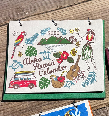 2026 Aloha Hawaii Desk Calendar