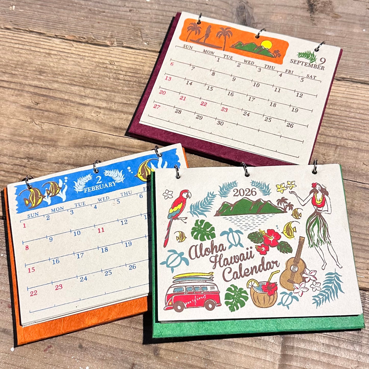 2026 Aloha Hawaii Desk Calendar