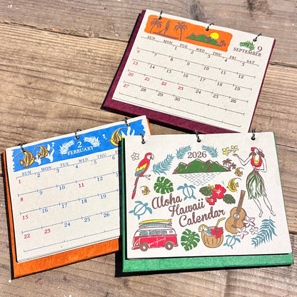 2026 Aloha Hawaii Desk Calendar