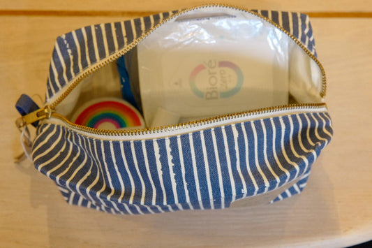 マリンストライプポーチ