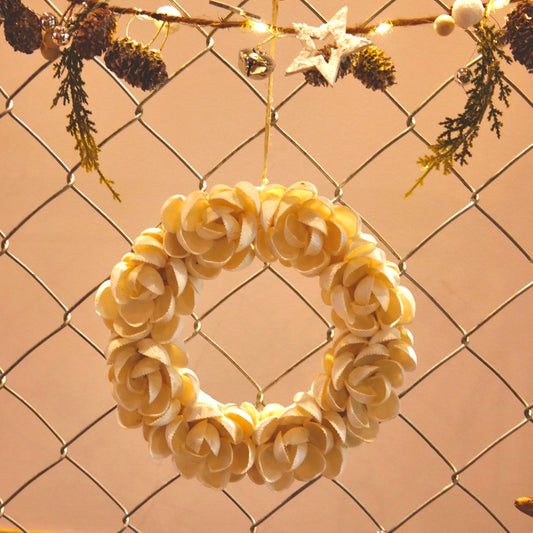 クラムシェル・フラワーリース