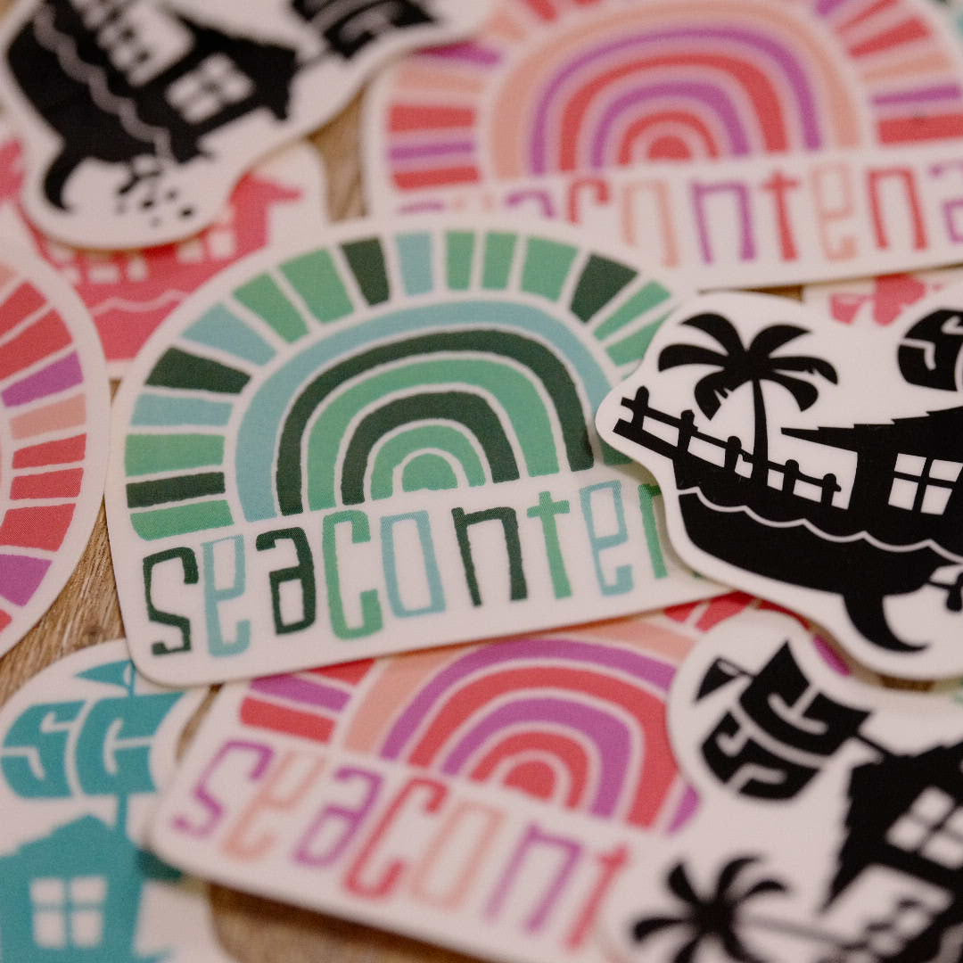 サンセットレインボー・ロゴステッカー