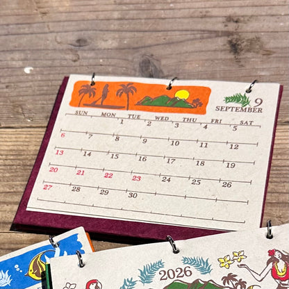 2026 Aloha Hawaii Desk Calendar