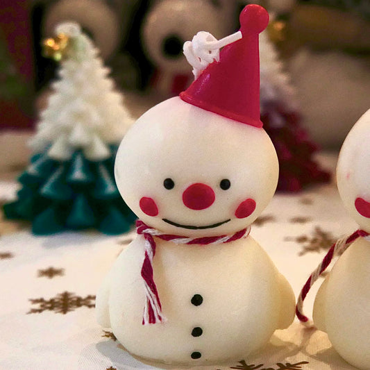 ほっこりスノーマンキャンドル